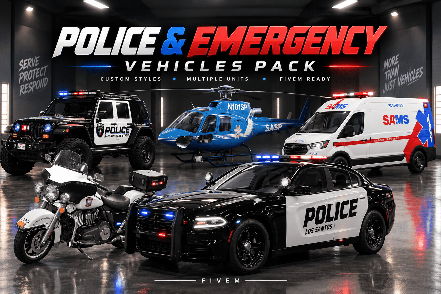 Police & Emergency Vehicles Pack