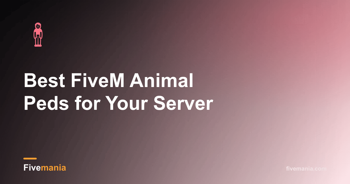 Best FiveM Animal Peds for Your Server