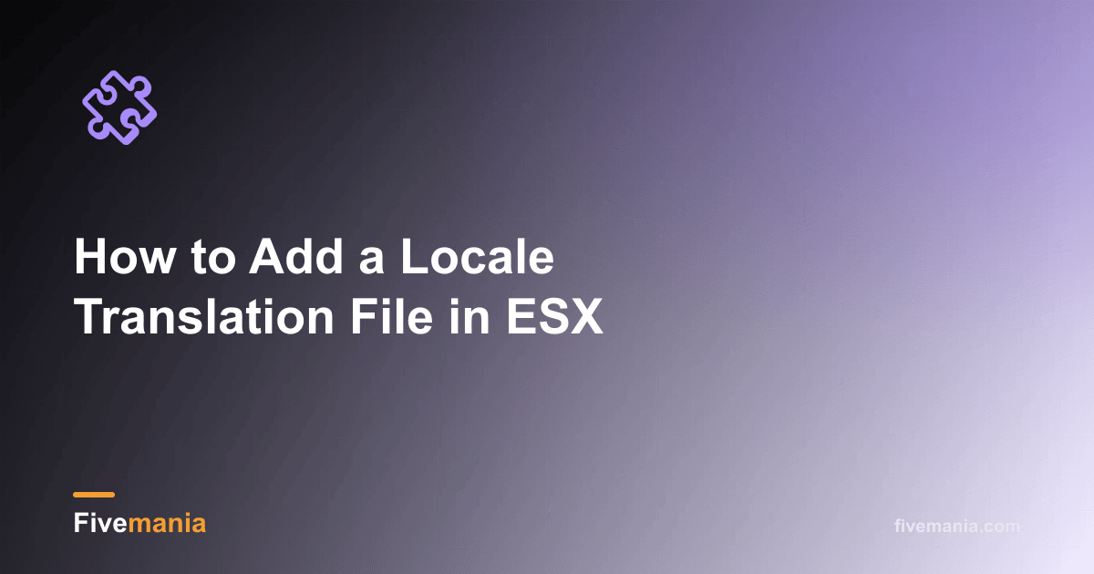 How to Add a Locale Translation File in ESX